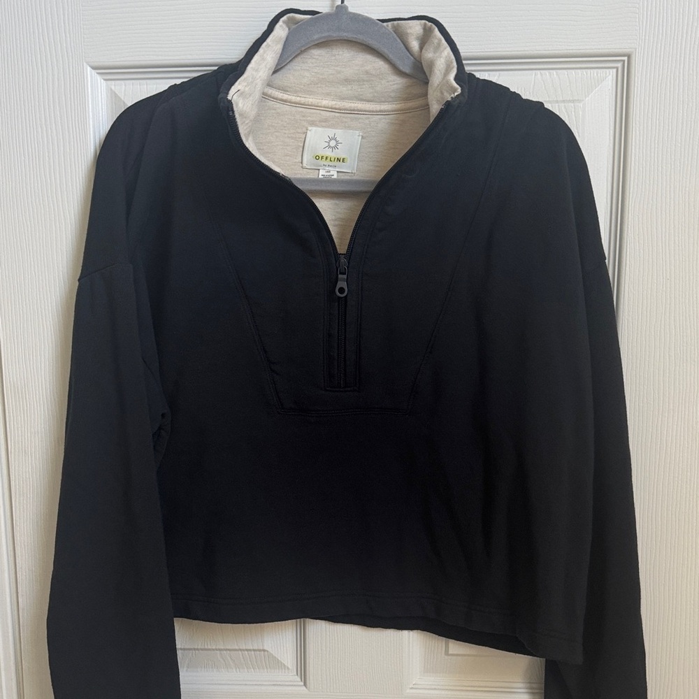 Aerie quarter zip sweatshirt